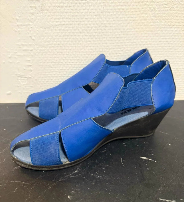 Vintage 80s Huran Wedge Shoes - Yatva