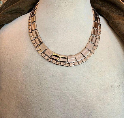 Vintage 80s Interlocking Necklace - Yatva