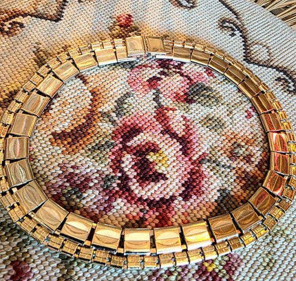 Vintage 80s Interlocking Necklace - Yatva