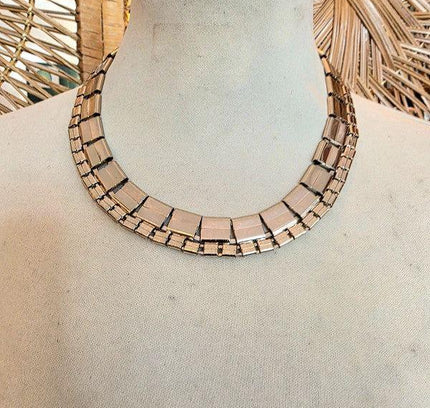 Vintage 80s Interlocking Necklace - Yatva