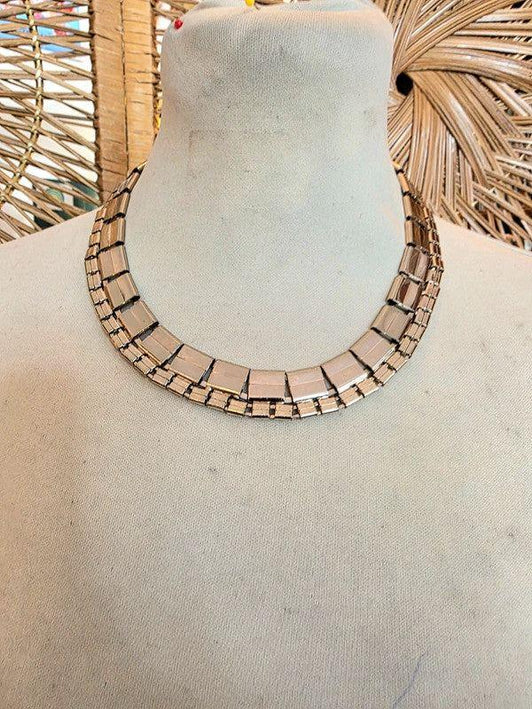 Vintage 80s Interlocking Necklace - Yatva