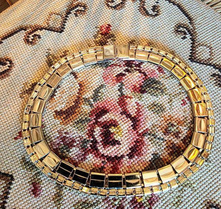 Vintage 80s Interlocking Necklace - Yatva