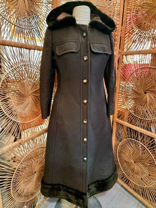 Vintage 80's International Charm Coat with Hood - Yatva