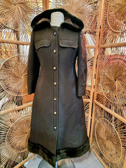 Vintage 80's International Charm Coat with Hood - Yatva