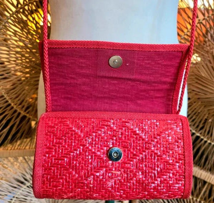 Vintage 80's Italian Straw Crossbody - Yatva