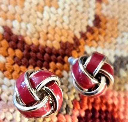 Vintage 80's Knot Earrings - Yatva