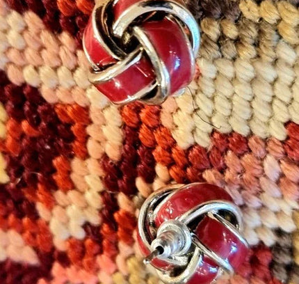 Vintage 80's Knot Earrings - Yatva