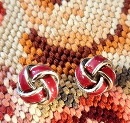 Vintage 80's Knot Earrings - Yatva