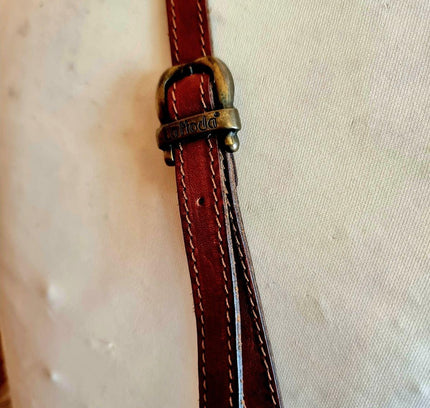 Vintage 80's La Moda Leather Satchel Shoulder Bag - Yatva