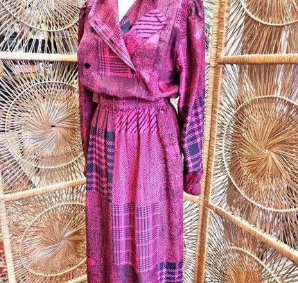 Vintage 80's La Mode Smarti Style Dress - Yatva