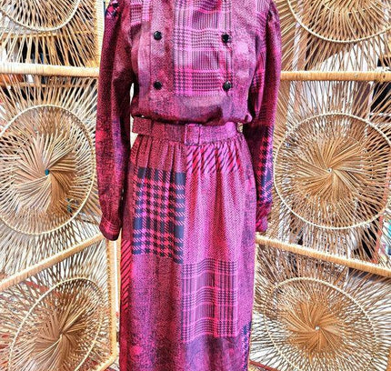 Vintage 80's La Mode Smarti Style Dress - Yatva