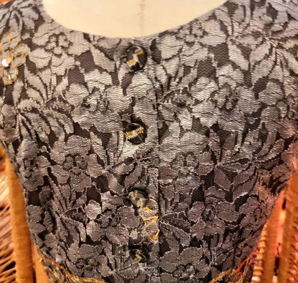 Vintage 80's Lace Crop Top - Yatva