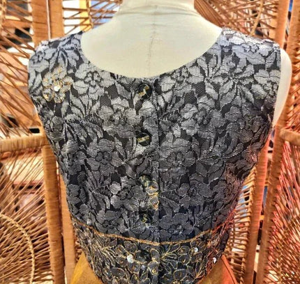 Vintage 80's Lace Crop Top - Yatva