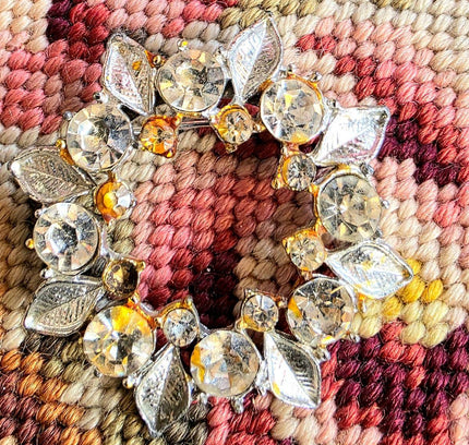 Vintage 80's Leaf Brooch - Yatva