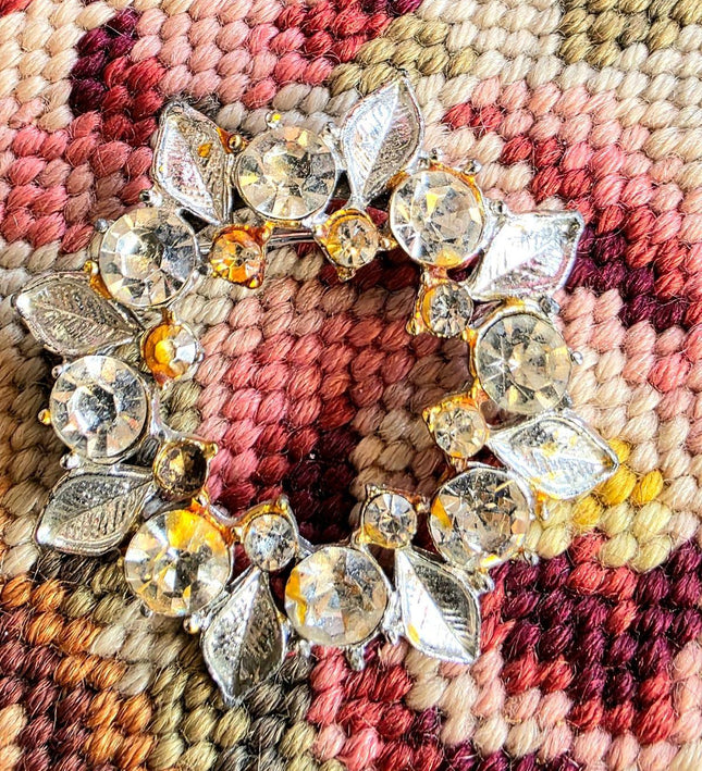 Vintage 80's Leaf Brooch - Yatva