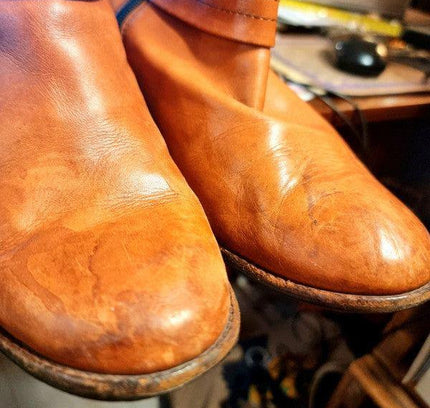 Vintage 80's Leather Ankle Boots - Yatva