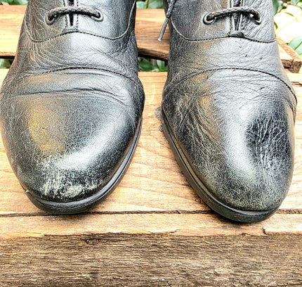Vintage 80's Leather Ankle Boots - Yatva