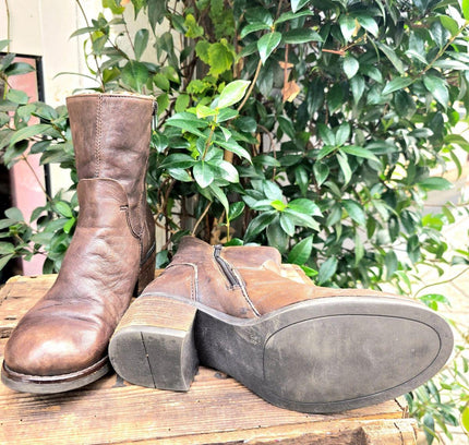 Vintage 80's Leather Ankle Boots - Yatva