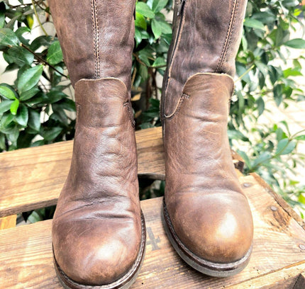 Vintage 80's Leather Ankle Boots - Yatva