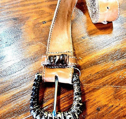 Vintage 80's Leather Belt - Yatva