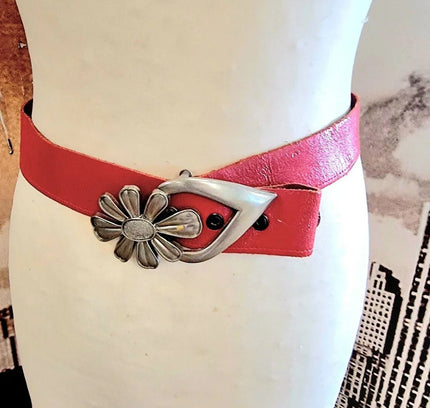 Vintage 80s Leather Belt - Yatva