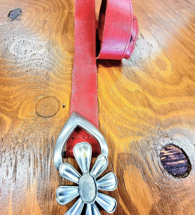 Vintage 80s Leather Belt - Yatva