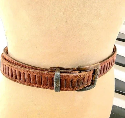 Vintage 80s Leather Belt - Yatva