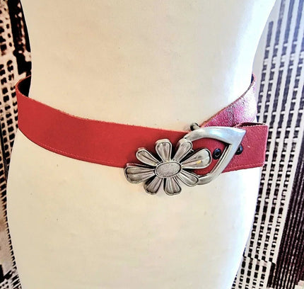 Vintage 80s Leather Belt - Yatva