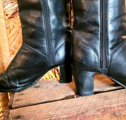 Vintage 80's Leather Boots - Yatva