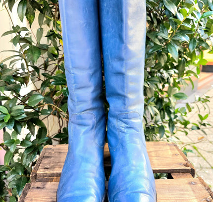 Vintage 80's Leather Boots - Yatva