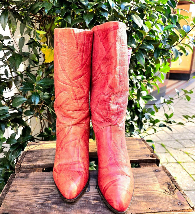 Vintage 80's Leather Boots - Yatva