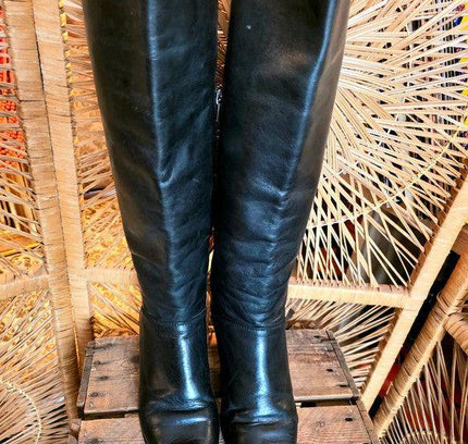 Vintage 80's Leather Boots - Yatva