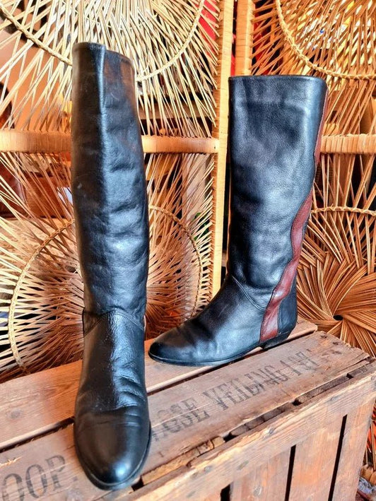 Vintage 80’s Leather Boots - Yatva