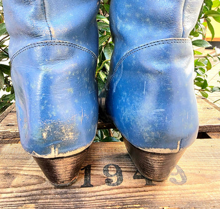 Vintage 80's Leather Boots - Yatva
