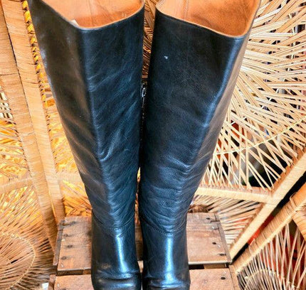 Vintage 80's Leather Boots - Yatva