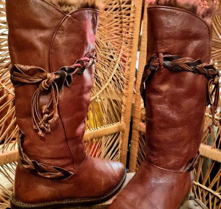 Vintage 80s Leather Boots by Salgo - Yatva