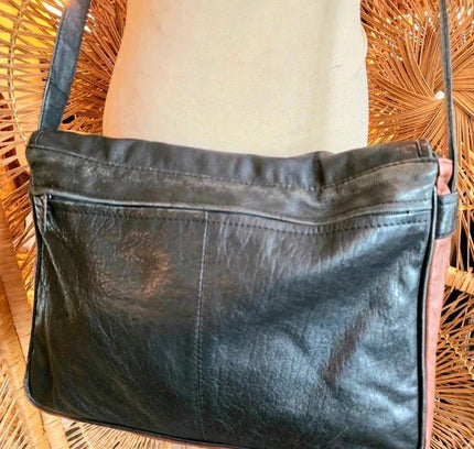Vintage 80's Leather Handbag - Yatva