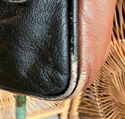 Vintage 80's Leather Handbag - Yatva