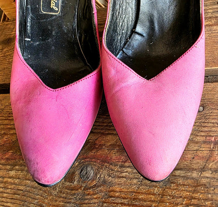 Vintage 80s Leather High Heels - Yatva