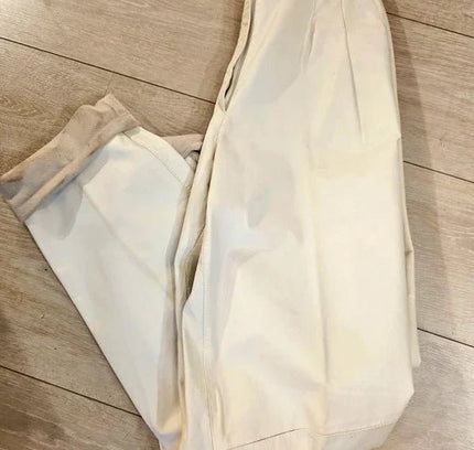 Vintage 80's Leather High Waisted Trousers - Yatva
