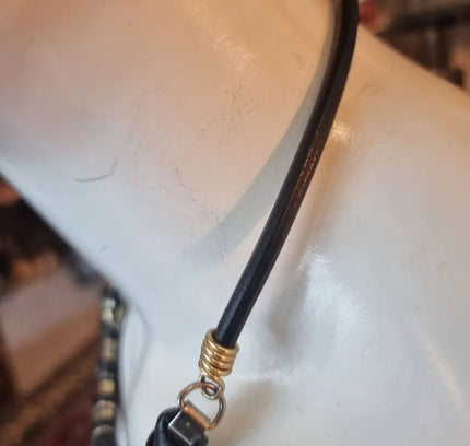 Vintage 80´s Leather Necklace - Yatva