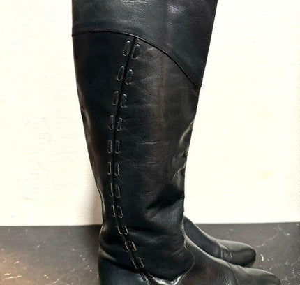 Vintage 80s Leather Pull up boots - Yatva