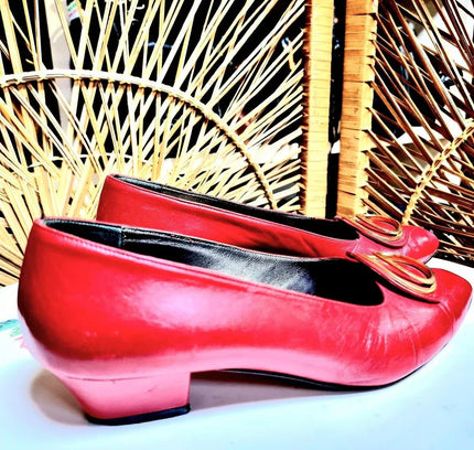 Vintage 80s Leather Shoes - Yatva