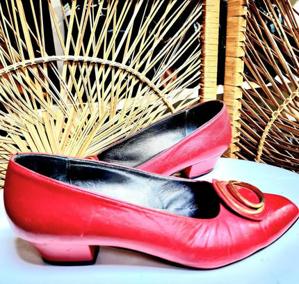 Vintage 80s Leather Shoes - Yatva
