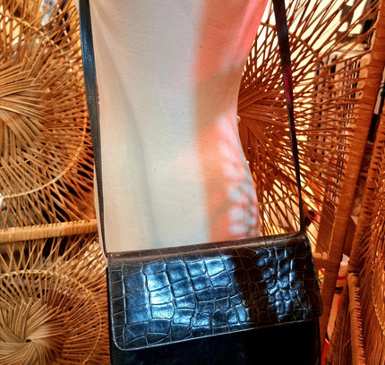 Vintage 80's Leather Shoulder bag - Yatva