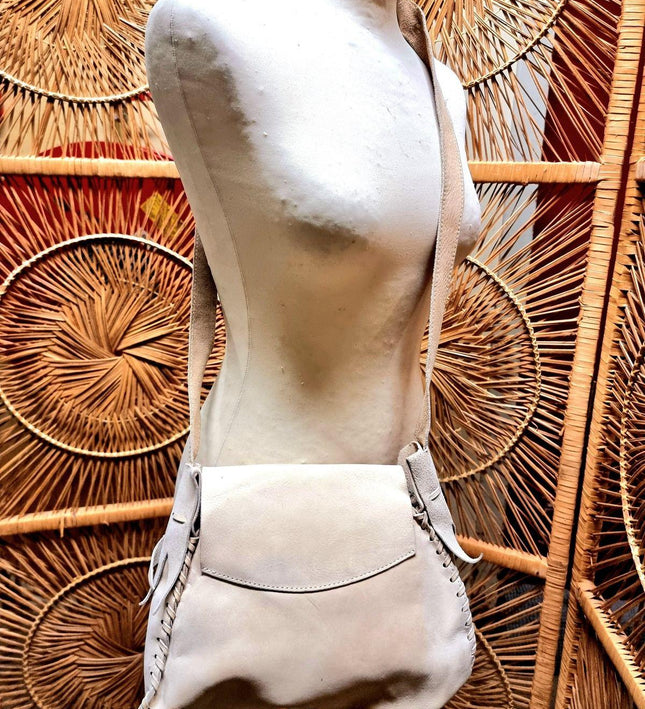 Vintage 80's Leather Shoulder bag - Yatva