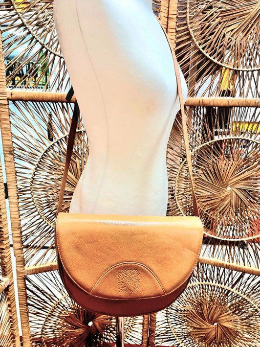 Vintage 80's Leather Shoulder Bag - Yatva