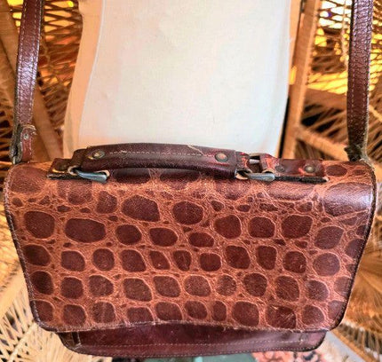 Vintage 80's Leather Shoulder Bag - Yatva