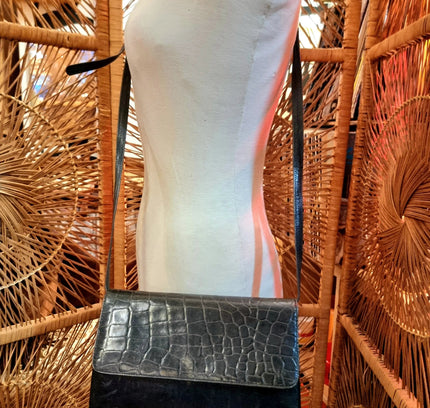 Vintage 80's Leather Shoulder bag - Yatva