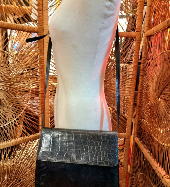 Vintage 80's Leather Shoulder bag - Yatva